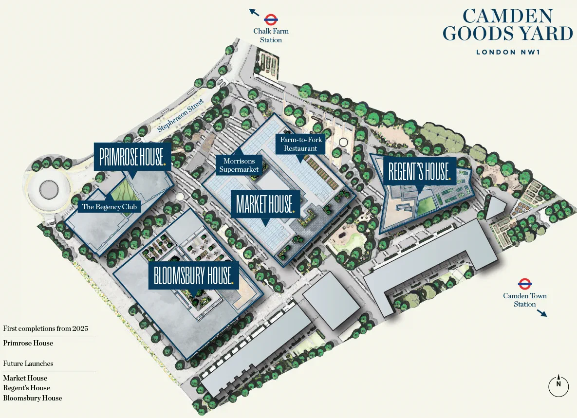 Camden Goods Yard - site plan
