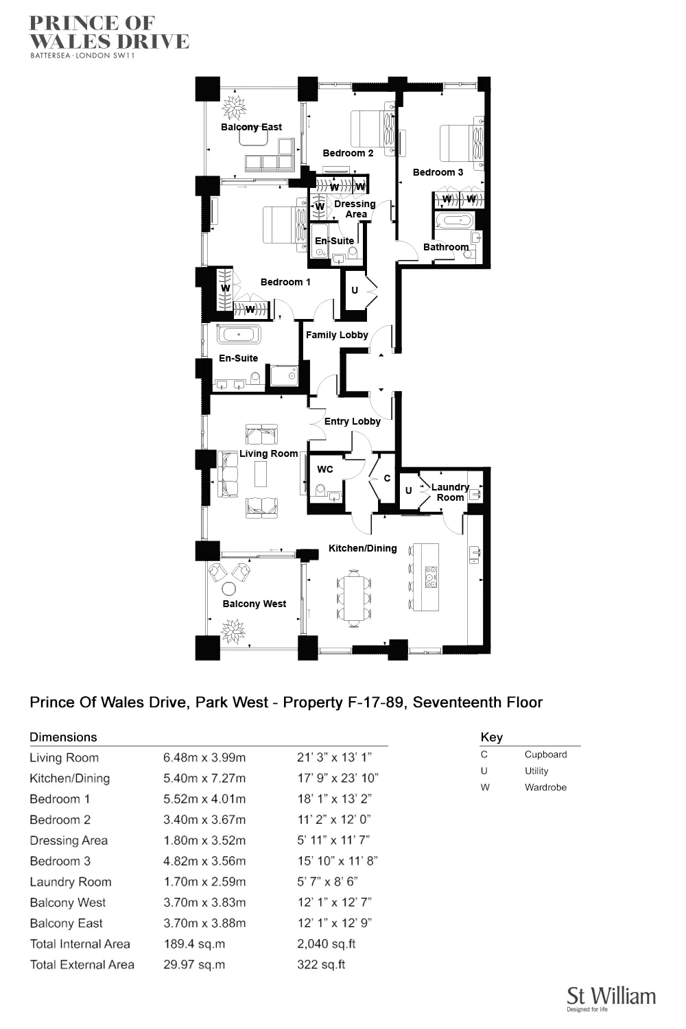 Prince of Wales Drive, 3 Bedroom